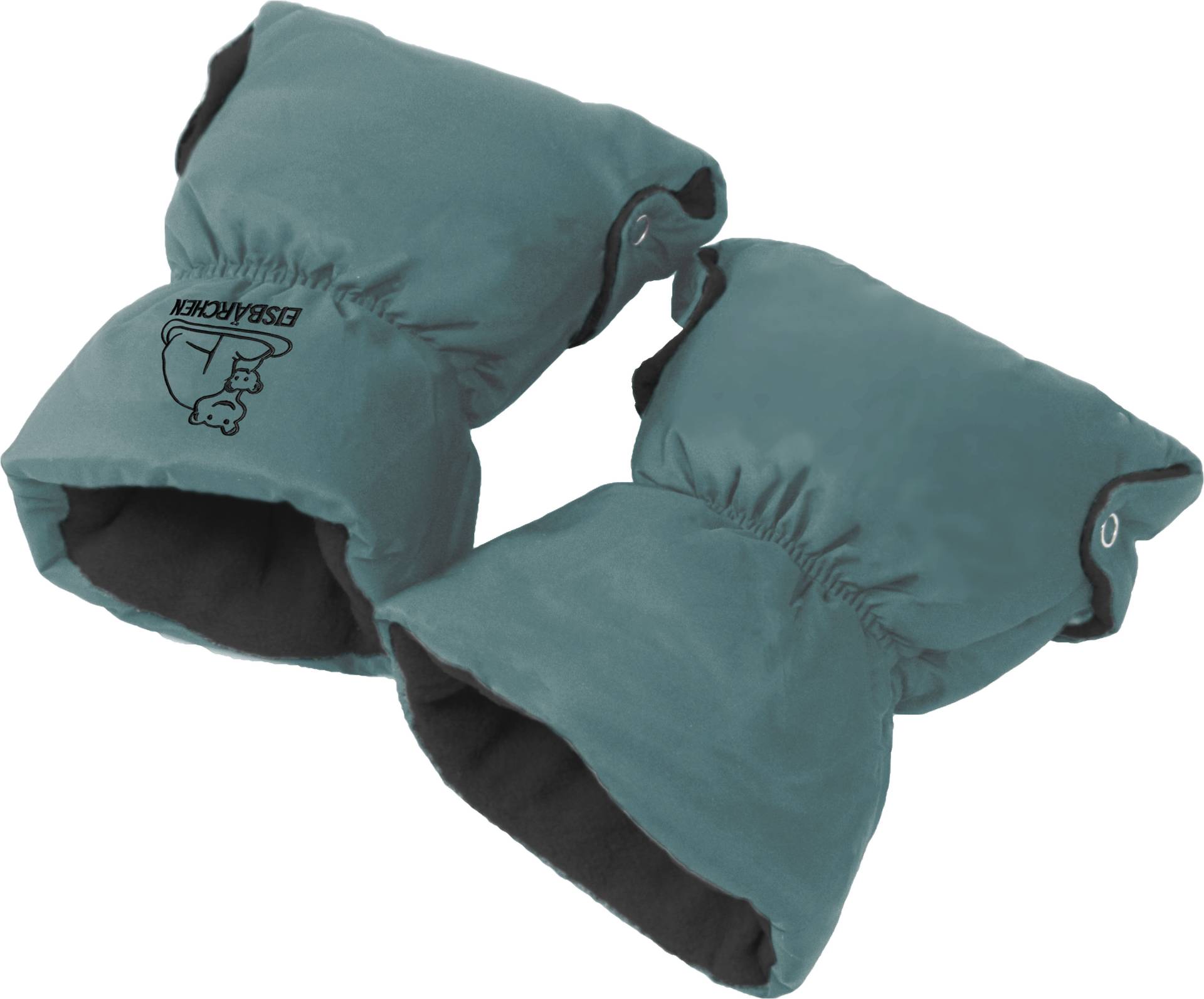 Heitmann Felle Kinderwagen-Handwärmer "Eisbärchen Copy", Handschuhe für den Kinderwagen, Handmuff mit praktischen Druckknöpfen von Heitmann Felle