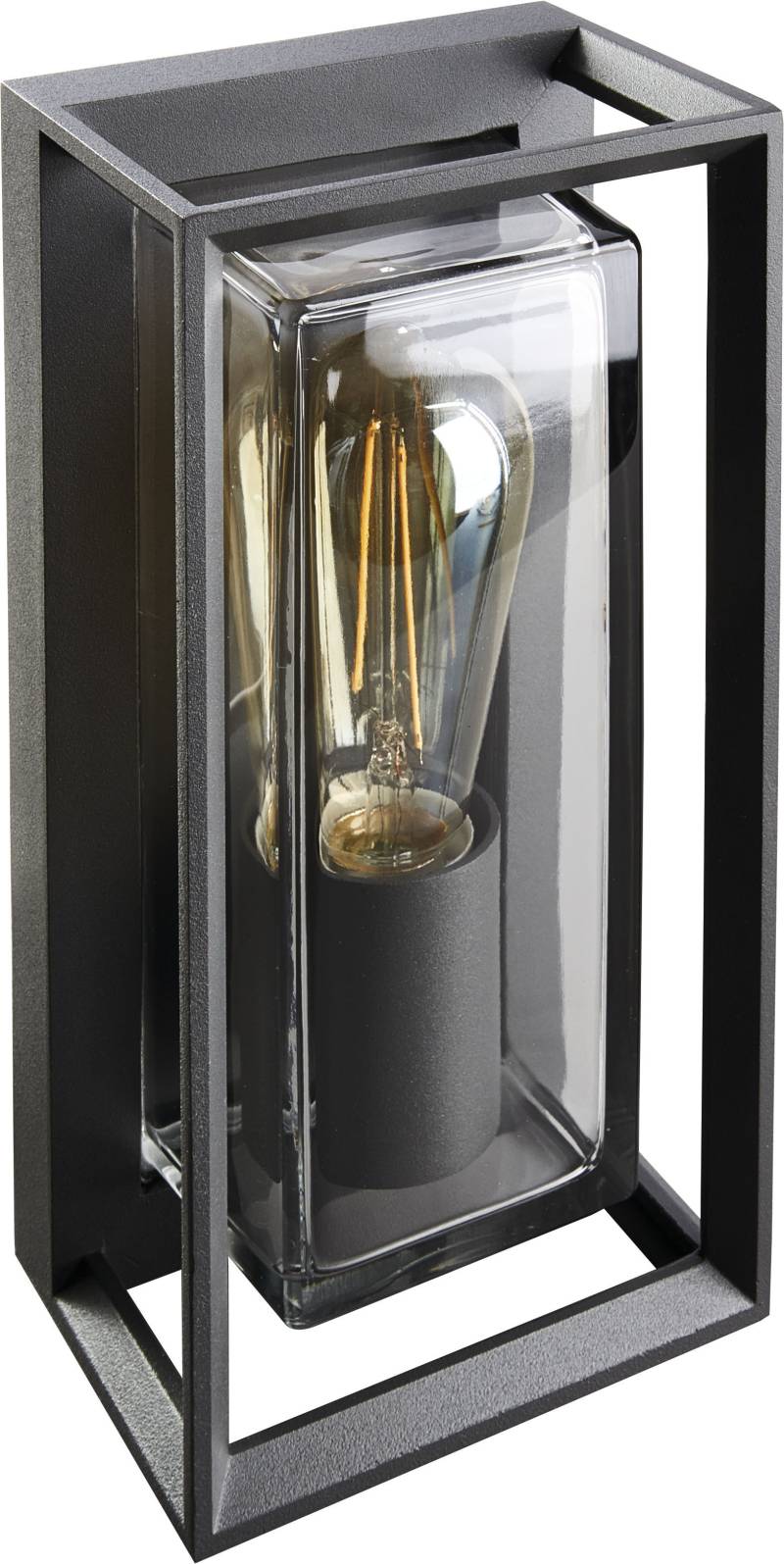 HEITRONIC Außen-Wandleuchte "Alicante" E27 Wand-Außenleuchte,Echtglas,exkl. Leuchtmittel wechselbar von Heitronic