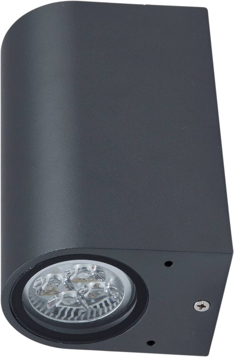 HEITRONIC Außen-Wandleuchte "Ambos" GU10 Wandlampe, Außenleuchte, Lichtaustritt oben und unten von Heitronic