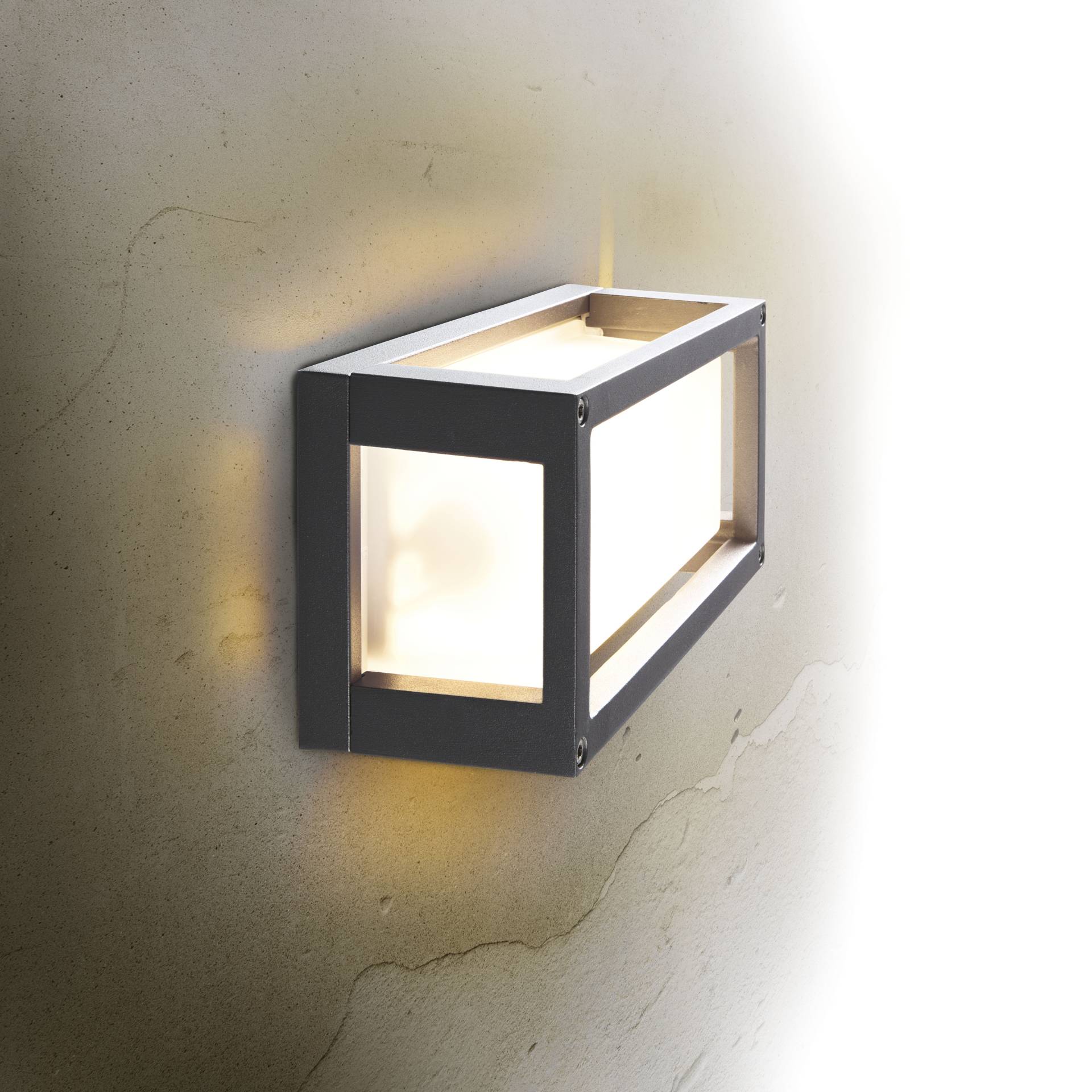 HEITRONIC Außen-Wandleuchte "Sevilla" E27 Wand-Außenleuchte, vollflächiger Lichtaustritt,exkl.Leuchtmittel von Heitronic