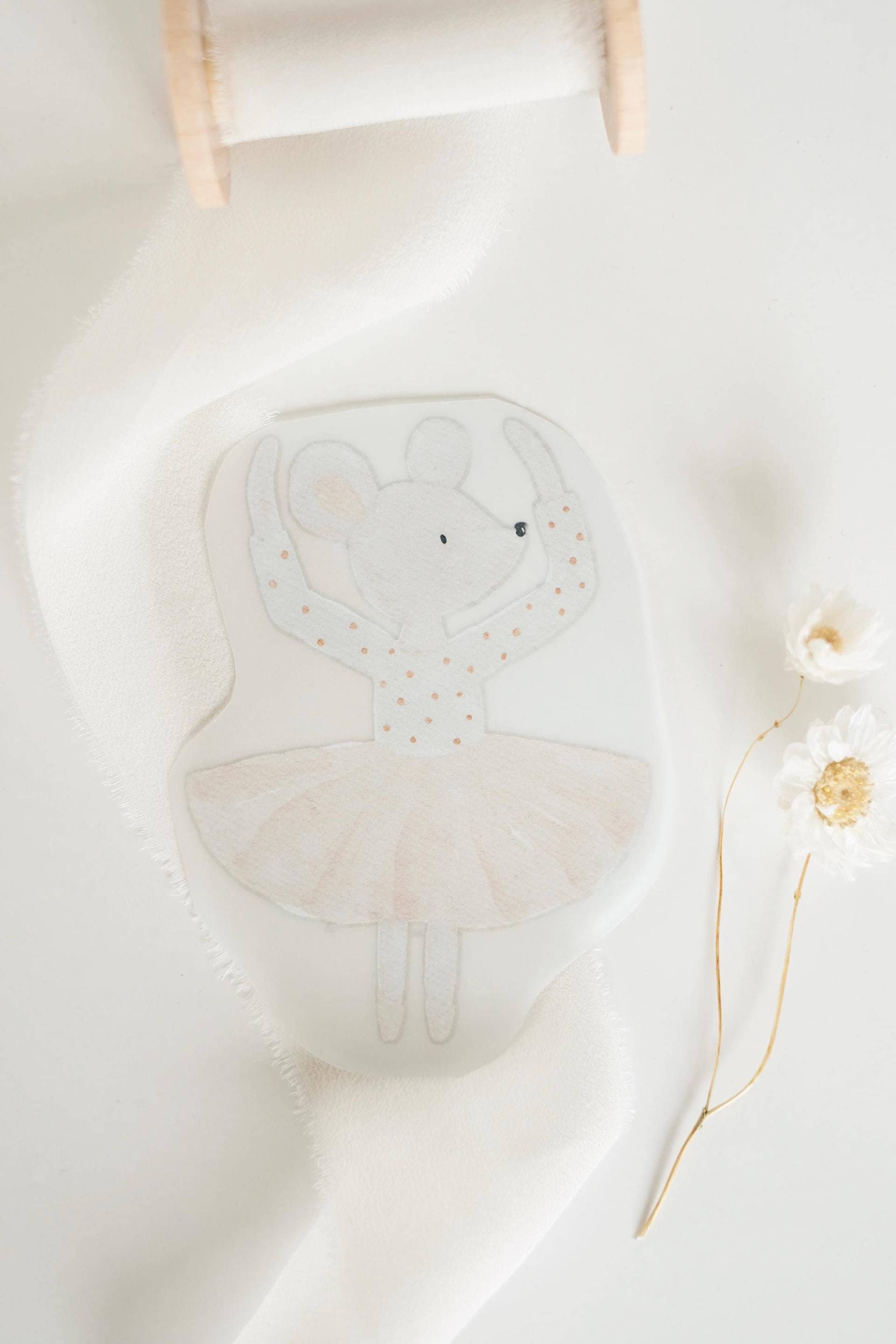 Bügelbild Ballerinamaus - Motiv Zum Aufbügeln Auf Kinderkleidung Hej Hanni Art. Nr. Hhs-45088204062987 von HejHanni