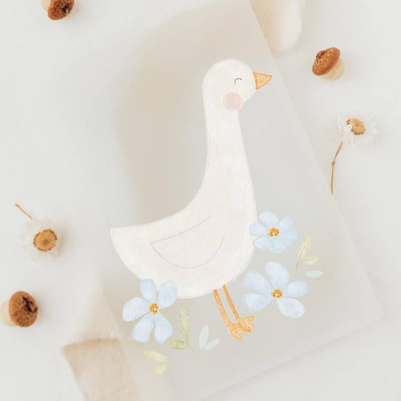 Bügelbild Gans Blumen - Motiv Zum Aufbügeln Auf Kinderkleidung Hej Hanni Art. Nr. Hhs-46314876240139 Bügelbild Gans Blumen - Motiv Zum Aufbügeln Auf Kinderkleidung Hej Hanni Art. Nr. Hhs-46314876240139 von HejHanni