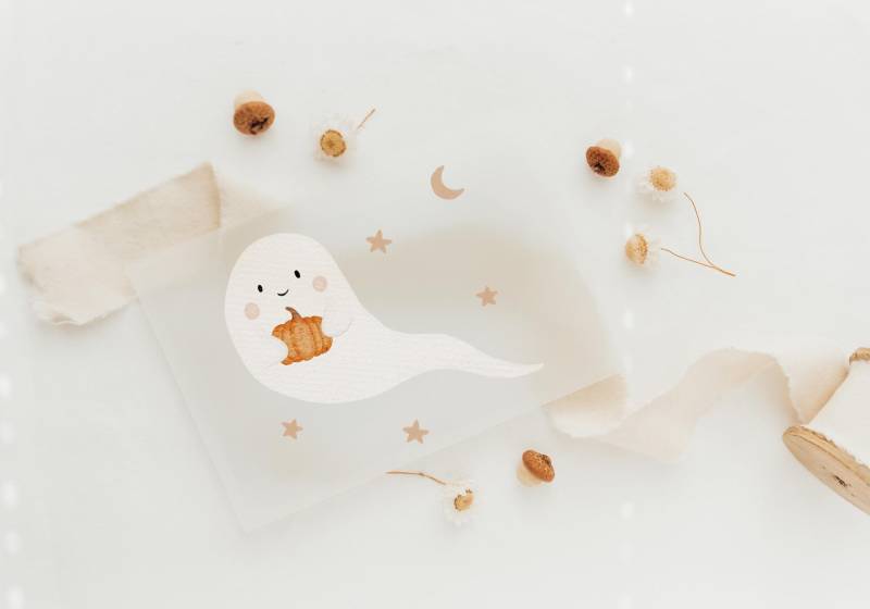 Bügelbild Herbst Gespenst - Motiv Zum Aufbügeln Auf Kinderkleidung Hej Hanni Art. Nr. Hhs-45815993008395 von HejHanni