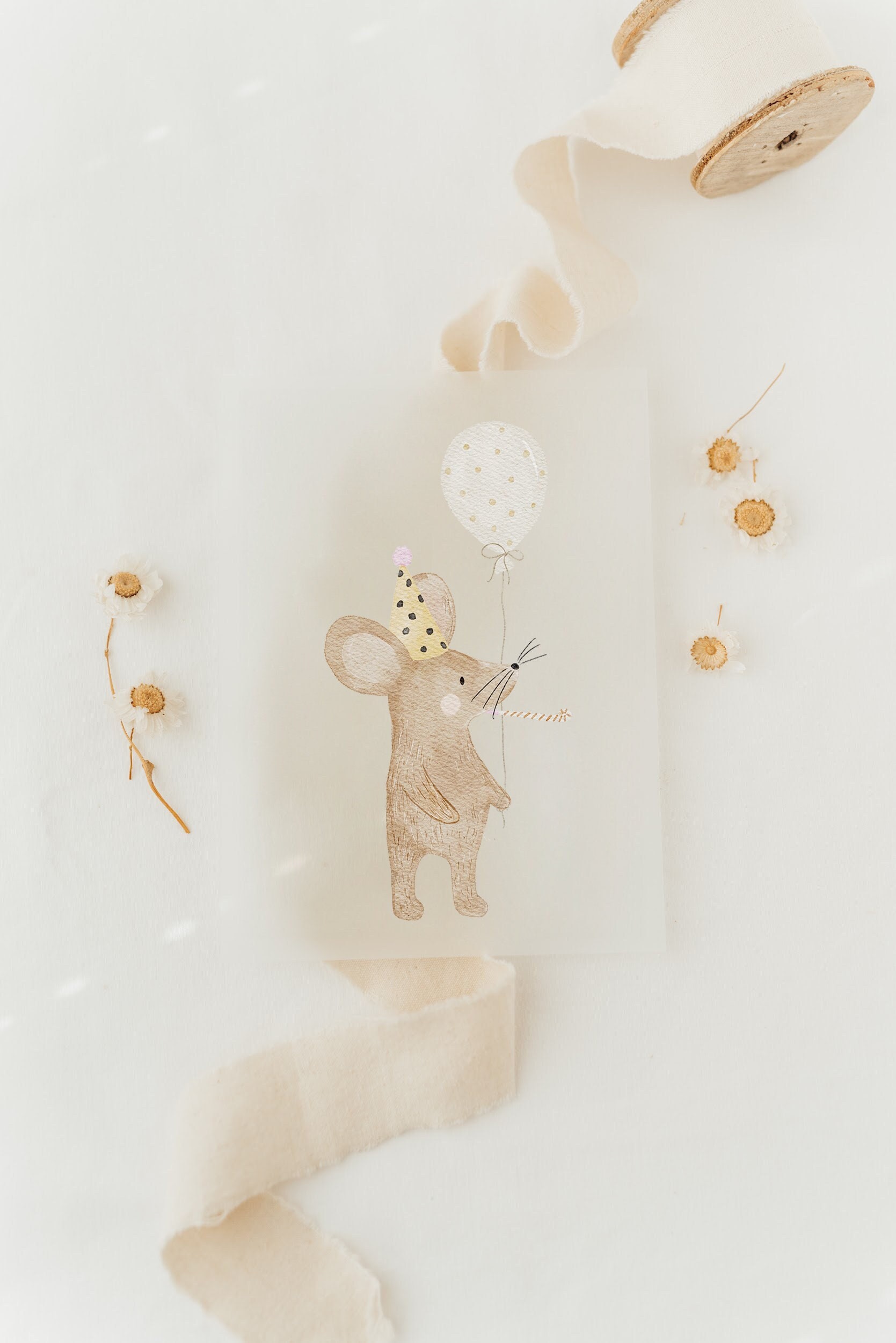 Bügelbild Maus Geburtstag - Motiv Zum Aufbügeln Auf Kinderkleidung Hej Hanni Art. Nr. Hhs-45088278872331 von HejHanni