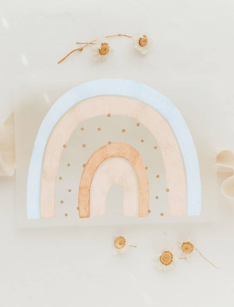Bügelbild Regenbogen Blau - Motiv Zum Aufbügeln Auf Kinderkleidung Hej Hanni Art. Nr. Hhs-52002112766219 Bügelbild Regenbogen Blau - Motiv Zum Aufbügeln Auf Kinderkleidung Hej Hanni Art. Nr. Hhs-52002112766219 von HejHanni