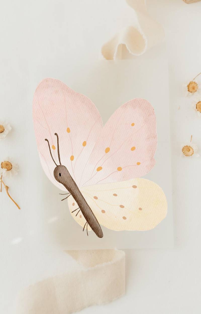 Bügelbild Schmetterling Rosa Gelb - Motiv Zum Aufbügeln Auf Kinderkleidung Hej Hanni Art. Nr. Hhs-52002114470155 Bügelbild Schmetterling Rosa Gelb - Motiv Zum Aufbügeln Auf Kinderkleidung Hej Hanni Art. Nr. Hhs-52002114470155 von HejHanni