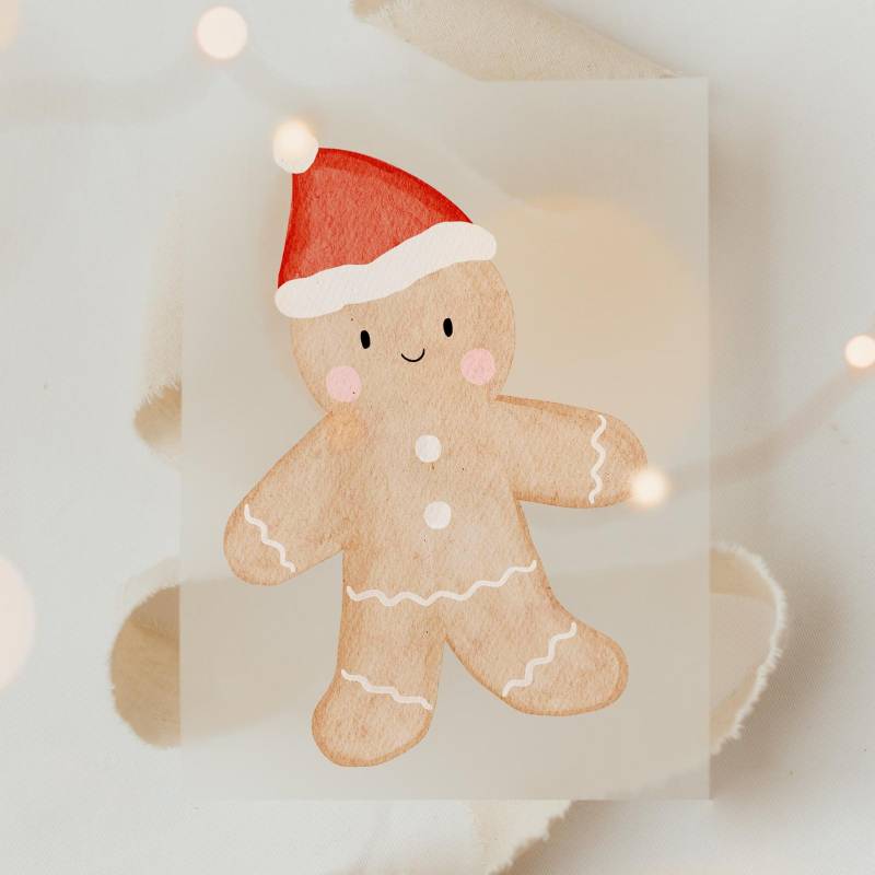 Bügelbild Weihnachten Lebkuchenmann - Motiv Zum Aufbügeln Auf Kinderkleidung Hej Hanni Art. Nr. Hhs-45926407078155 von HejHanni