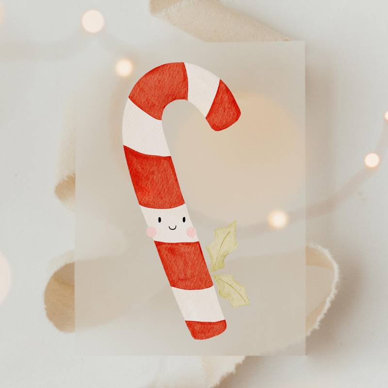 Bügelbild Weihnachten Zuckerstange - Motiv Zum Aufbügeln Auf Kinderkleidung Hej Hanni Art. Nr. Hhs-45926409928971 von HejHanni