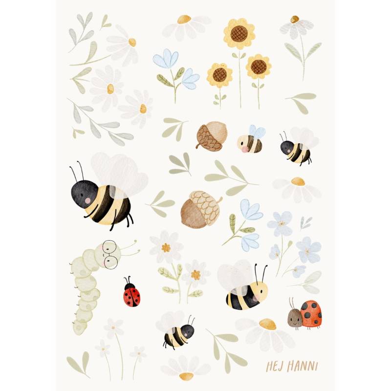 Bügelbilderset A6 Bienchen & Blümchen - Motiv Zum Aufbügeln Auf Kinderkleidung Hej Hanni Art. Nr. Hhs-46401221755147 Bügelbilderset A6 Bienchen & Blümchen - Motiv Zum Aufbügeln Auf Kinderkleidung Hej Hanni Art. Nr. Hhs-46401221755147 von HejHanni