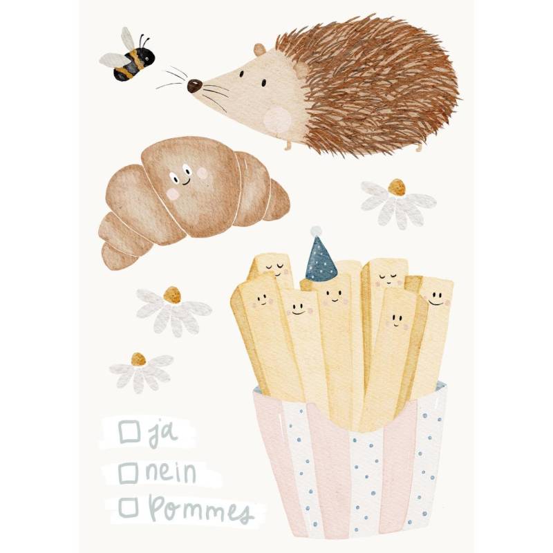 Bügelbilderset A6 Pommes, Croissant & Igel - Motiv Zum Aufbügeln Auf Kinderkleidung Hej Hanni Art. Nr. Hhs-45139987628299 Bügelbilderset A6 Pommes, Croissant & Igel - Motiv Zum Aufbügeln Auf Kinderkleidung Hej Hanni Art. Nr. Hhs-45139987628299 von HejHanni