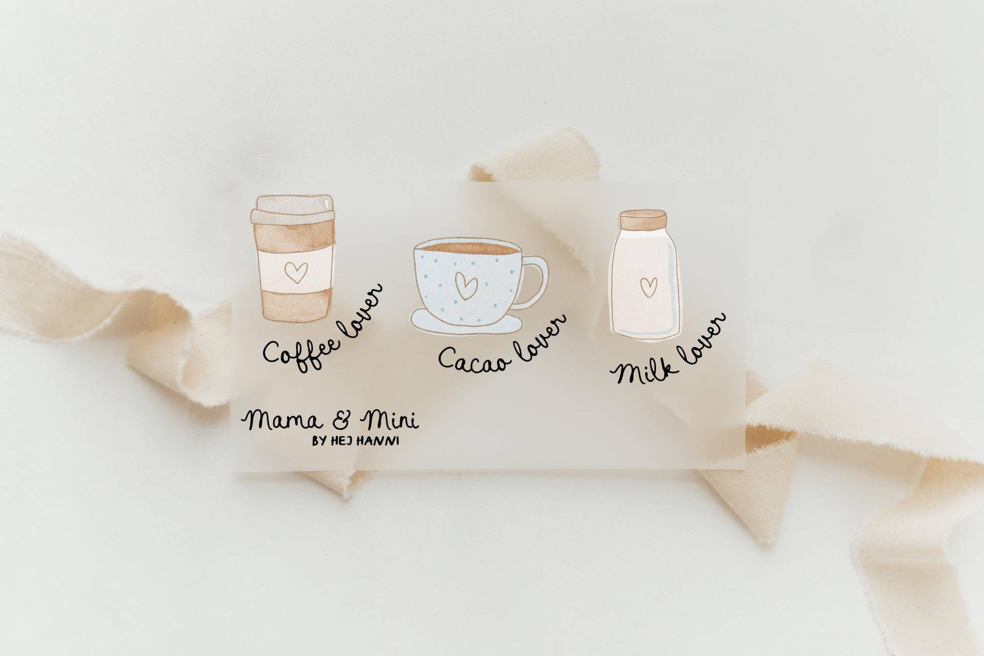 Bügelbilderset Mama & Mini Coffee, Cacao Und Milk Lover - Motiv Zum Aufbügeln Auf Kinderkleidung Hej Hanni Art. Nr. Hhs-45670672400651 Bügelbilderset Mama & Mini Coffee, Cacao Und Milk Lover - Motiv Zum Aufbügeln Auf Kinderkleidung Hej Hanni Art. Nr. Hhs-45670672400651 von HejHanni