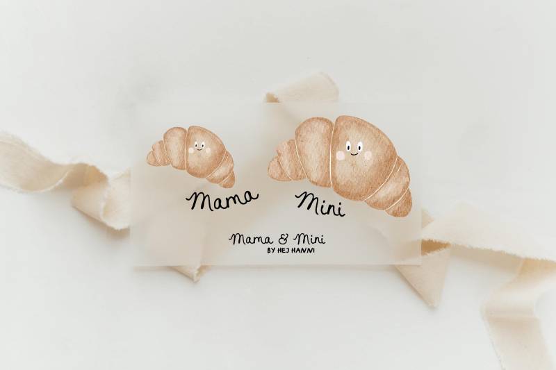 Bügelbilderset Mama & Mini Croissant - Motiv Zum Aufbügeln Auf Kinderkleidung Hej Hanni Art. Nr. Hhs-45670655656203 Bügelbilderset Mama & Mini Croissant - Motiv Zum Aufbügeln Auf Kinderkleidung Hej Hanni Art. Nr. Hhs-45670655656203 von HejHanni