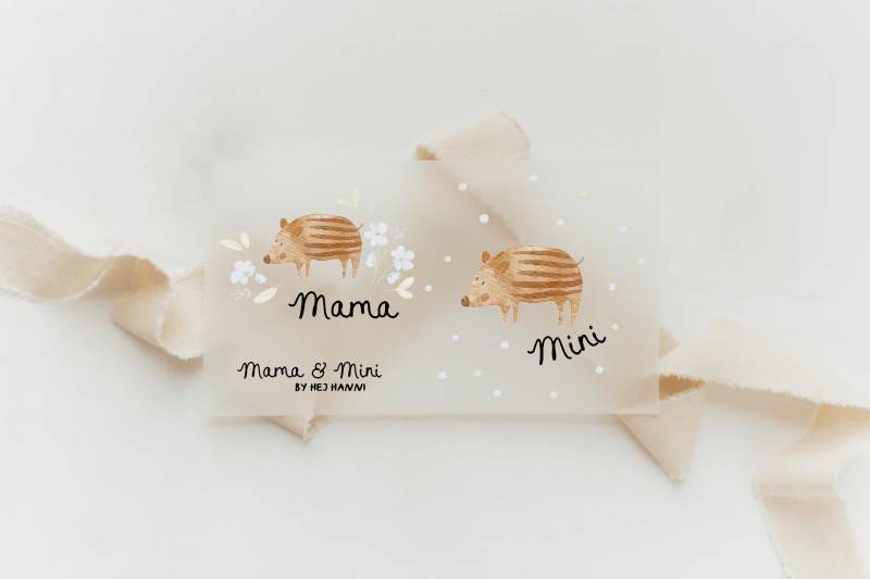 Bügelbilderset Mama & Mini Frischling - Motiv Zum Aufbügeln Auf Kinderkleidung Hej Hanni Art. Nr. Hhs-45670668337419 Bügelbilderset Mama & Mini Frischling - Motiv Zum Aufbügeln Auf Kinderkleidung Hej Hanni Art. Nr. Hhs-45670668337419 von HejHanni