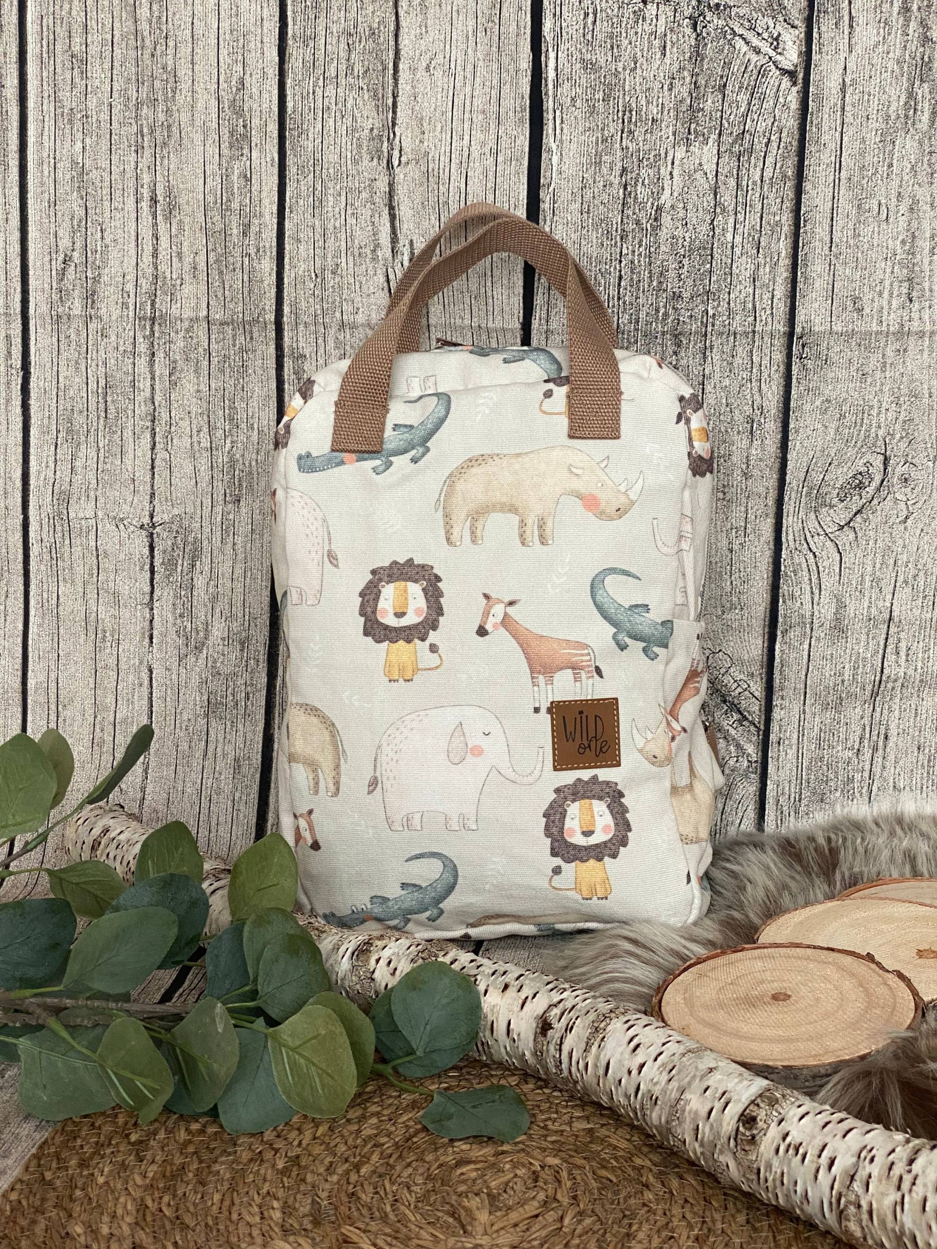 Kinderrucksack | Bio Canvas Rucksack Für Kinder Unikat Handgenäht von HejJoti