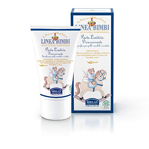 Helan, Linie Kinder Bio, beruhigende Paste, Entötung, Windelwechselpaste, mit Panthenol und Zinkoxid, für empfindliche und gereizte Haut, 50 ml von Helan