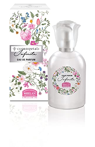 Helan, Cuor di Petali, Damenduft, Infinity, Eau de Parfum mit Zitrus, fruchtiger und blumiger Duft, angereichert mit rosa Grapefruit und schwarzen Johannisbeeren, 50 ml, hergestellt in Italien von Helan