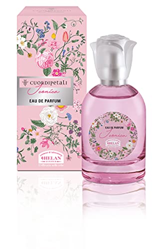 Helan, Cuor di Petali, Iconica, Damen-Parfüm, Eau de Parfum, blumiger Duft, Puderpuder, Moschus, Harmonie zwischen Rosenholz und weißem Moschus, 50 ml, hergestellt in Italien von Helan