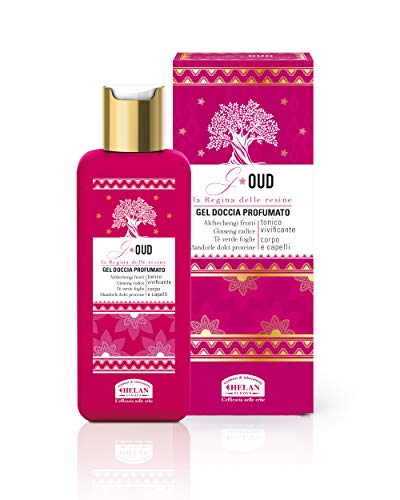 Helan, G-Oud Shampoo und Bad mit Blasen, duftend mit süßen Mandeln, zarter und natürlicher Badeschaum für Körper und Haar, frisches Duschshampoo, 200 ml, hergestellt in Italien von Helan