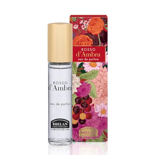 Helan, Rosso d'Ambra – Damenduft mit süßen Mandeln, Eau de Parfum für Damen, fruchtig, holziger Bernstein, Frauenduft mit ausgewogenen Noten süß und würzig, Duft Made in Italy, 10 ml von Helan