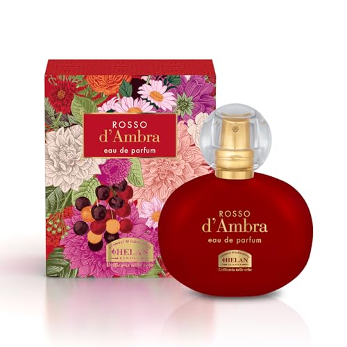 Helan, Rosso d'Ambra - Parfum Damen mit Süßen Mandeln, Fruchtiges, Amberartiges und Holziges Parfüm Frauen, Eau de Parfum für Damen, Süß und Würzig, Geschenke für Frauen, Parfums Made in Italy, 50 ml von Helan