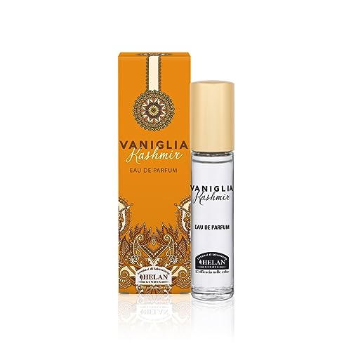 Helan, Vanille Kaschmir, Eau de Parfum, Eau de Parfum, für die Körperhaut, Duft verstärkt durch Sandelholz und weichen Vetiver von Haiti, 10 ml – Made in Italy von Helan