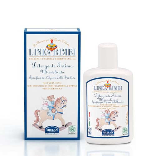 Helan, Linea Bimbi Bio - Sanfte Intim Waschlotion für Kinder mit Aloe Vera Gel, Mikrobiologisch Getestetem Aprikosenöl, Intimpflege Gegen Juckreiz & Brennen Reinigungsgel Kinder, Made in Italy, 125ml Helan, Linea Bimbi Bio - Sanfte Intim Waschlotion für Kinder mit Aloe Vera Gel, Mikrobiologisch Getestetem Aprikosenöl, Intimpflege Gegen Juckreiz & Brennen Reinigungsgel Kinder, Made in Italy, 125ml von Helan