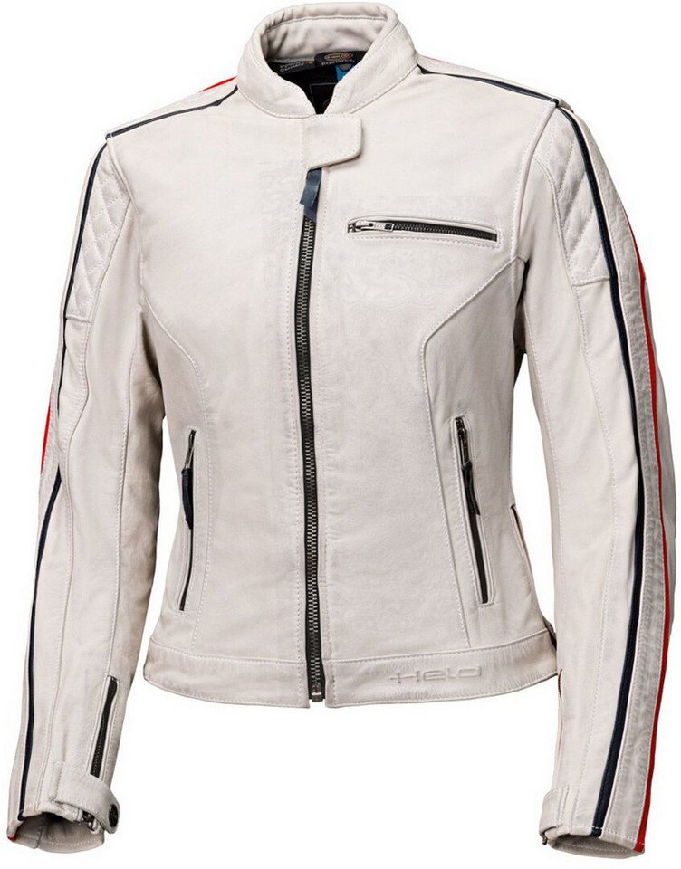 Held Biker Fashion Motorradjacke Brixham Damen Motorrad Lederjacke Wasserdicht protektoren reißverschluss wasserdichte von Held Biker Fashion