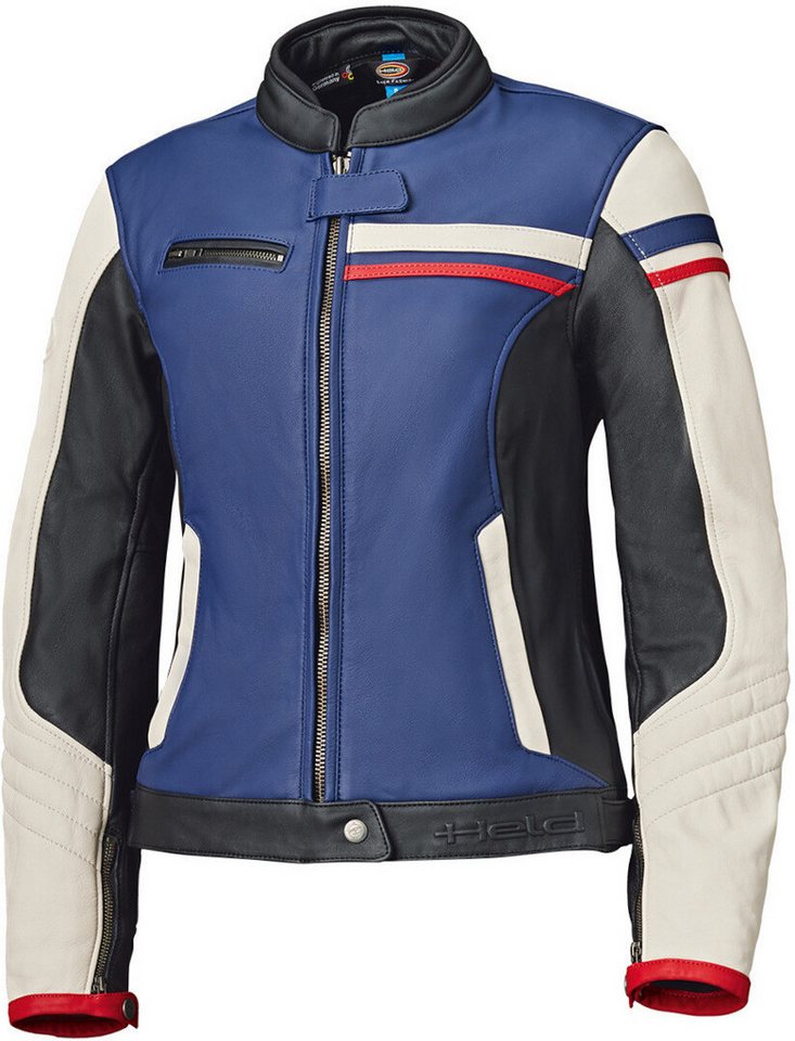Held Biker Fashion Motorradjacke Midway Damen Motorrad Lederjacke Rückenprotektor enthalten von Held Biker Fashion