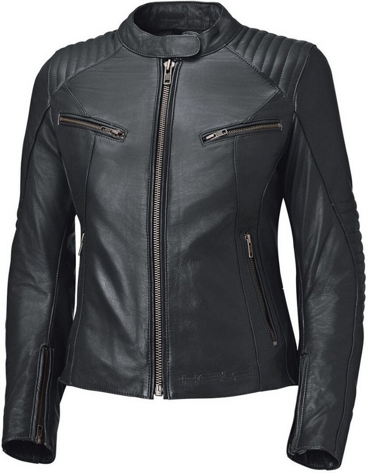 Held Biker Fashion Motorradjacke Robin Damen Motorrad Lederjacke Airbag vorbereitet,Ellenbogenprotektoren enthalten,Schulterprotek von Held Biker Fashion