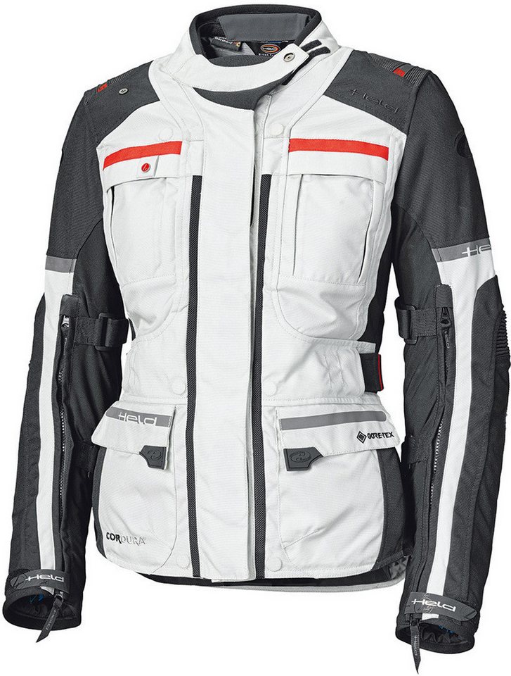 Held Biker Fashion Motorradjacke Carese Evo GTX Damen Motorrad Textiljacke Wasserdicht Atmungsaktiv protektoren reißverschluss wasserdichte von Held Biker Fashion