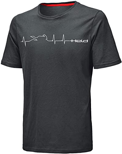 Held Be Heroic T-Shirt (Dark Grey/White,S) von Held