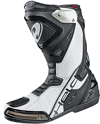 Held Epco II Motorradstiefel (Black/White,42) von Held