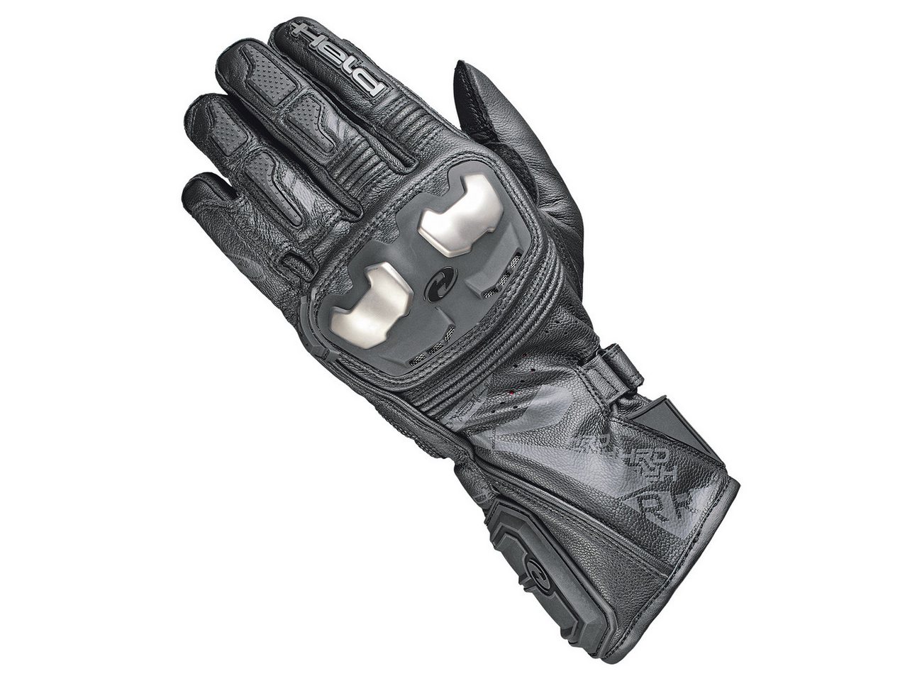 Held Motorradhandschuhe Held Handschuh Akira RR schwarz 12 / 3XL Sporthandschuh aus Leder mit Titan-Protektor, Touch geeignet von Held