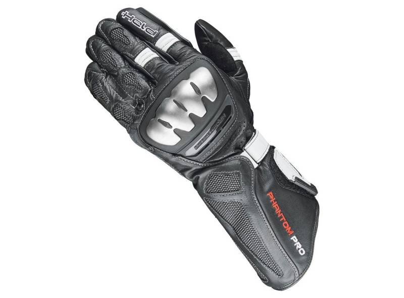 Held Motorradhandschuhe Held Handschuh Phantom Pro schwarz-weiß 11 / XXL Sporthandschuh aus Känguruleder mit Fingerbrücke von Held