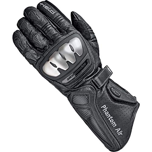 Held Motorradhandschuhe lang Motorrad Handschuh Phantom Air Handschuh schwarz 10, Herren, Sportler, Sommer, Leder von Held