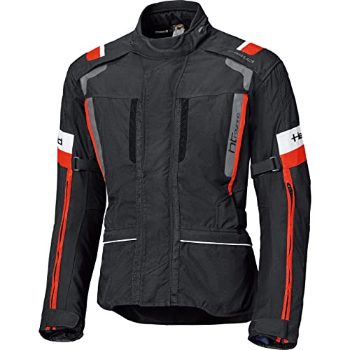 Held Motorradjacke mit Protektoren Motorrad Jacke 4-Touring II Textiljacke schwarz/rot 3XL, Herren, Tourer, Ganzjährig von Held