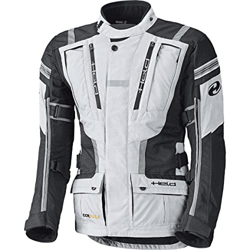 Held Motorradjacke mit Protektoren Motorrad Jacke Hakuna II Damen Textiljacke grau/schwarz XXL, Tourer, Ganzjährig von Held