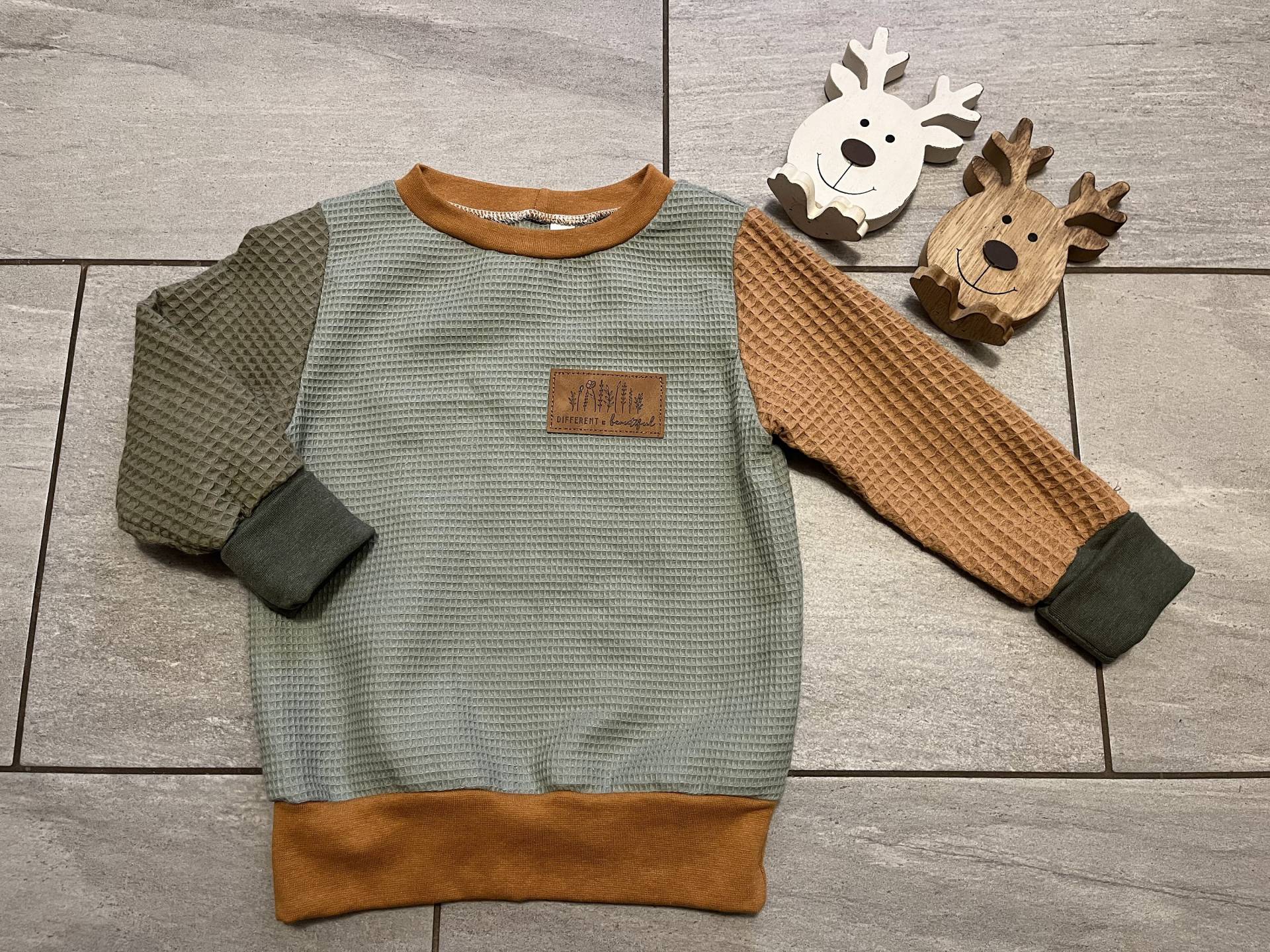 Kinder Pullover Aus Waffelpique von Heldenstoff