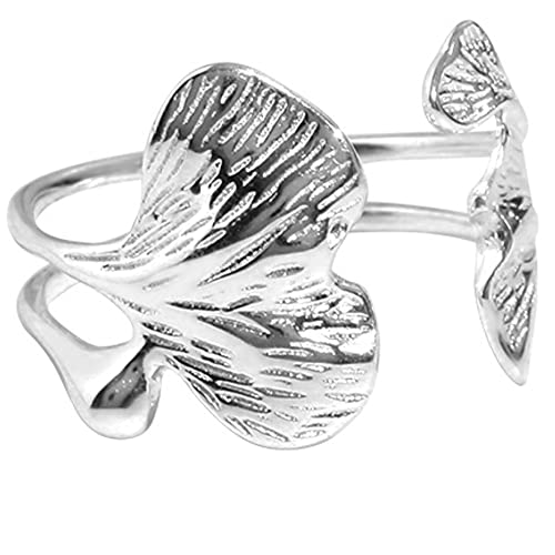 Helen de Lete 925 Sterling Silber Ginkgo Blatt Ring von Helen de Lete