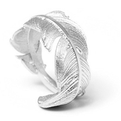 Helen de Lete Feder vom Himmel 925 Sterling Silber offenen Ring von Helen de Lete