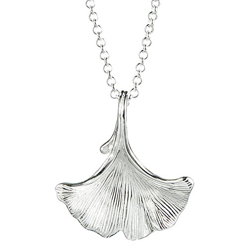 Helen de Lete Ginkgo Blatt 925 Sterling-Silber Schmuck Set (Halskette) von Helen de Lete