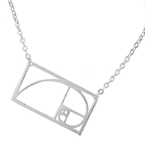 Helen de Lete Innovativer Goldener Schnitt 925 Sterling Silber Halsband Halskette (Silber) von Helen de Lete