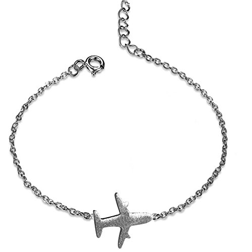 Helen de Lete Original Einfacher Stil Flugzeug 925 Sterling Silber Armband von Helen de Lete