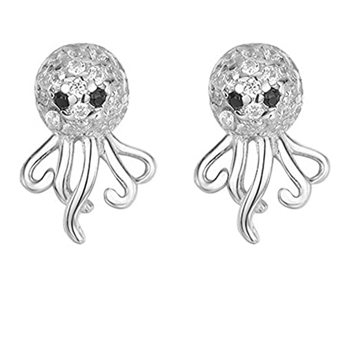 Helen de Lete S925 Sterling Silber Kleiner Oktopus Ohrring von Helen de Lete
