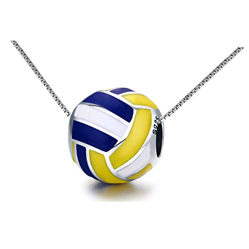 Helen de Lete S925 Sterling Silber Love Volleyball Sport Halsband Halskette von Helen de Lete