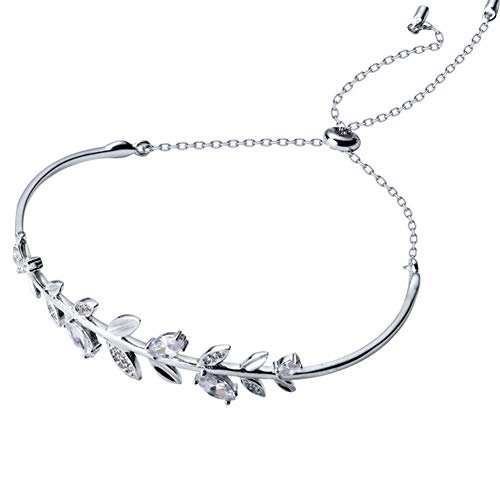 Helen de Lete S925 Sterling Silber Olivenzweig Blätter Armband (Silber) von Helen de Lete