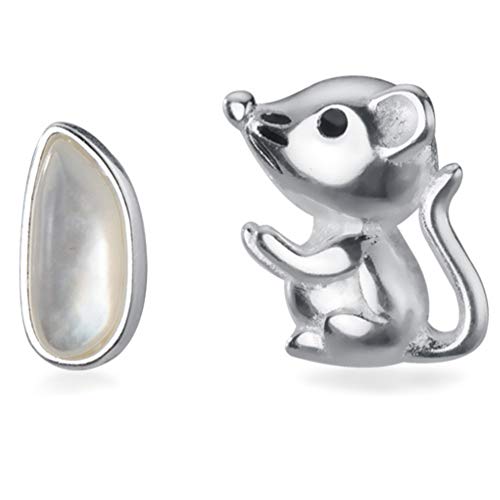 Helen de Lete S925 Sterling Silber Ratten Jahr Maus Liebt Reis Ohrringe von Helen de Lete