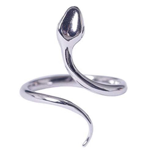 Helen de Lete S925 Sterling Silber Kleine Schlange Verstellbarer Ring, Sterling Silber von Helen de Lete