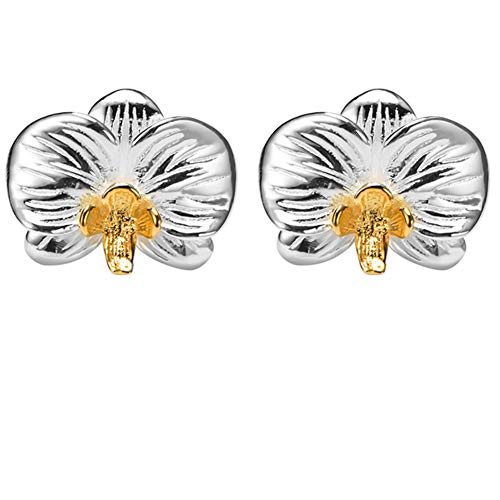 Helen de Lete S925 Sterling Silber Schmetterling Orchidee Einstellen (Ohrstecker) von Helen de Lete