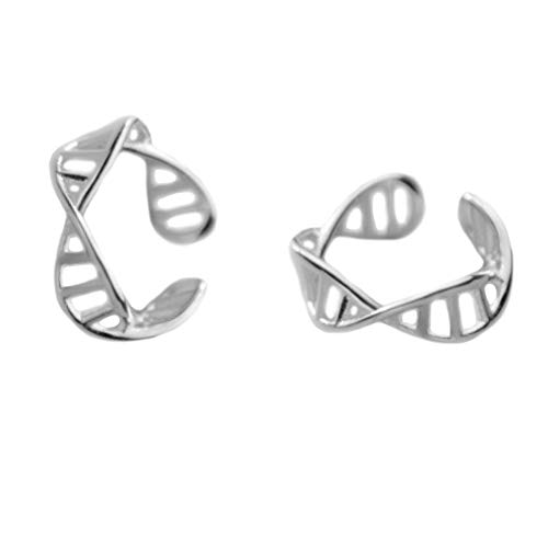 Helen de Lete S925 Sterling Silber Schöne DNA Ohrring Clip von Helen de Lete